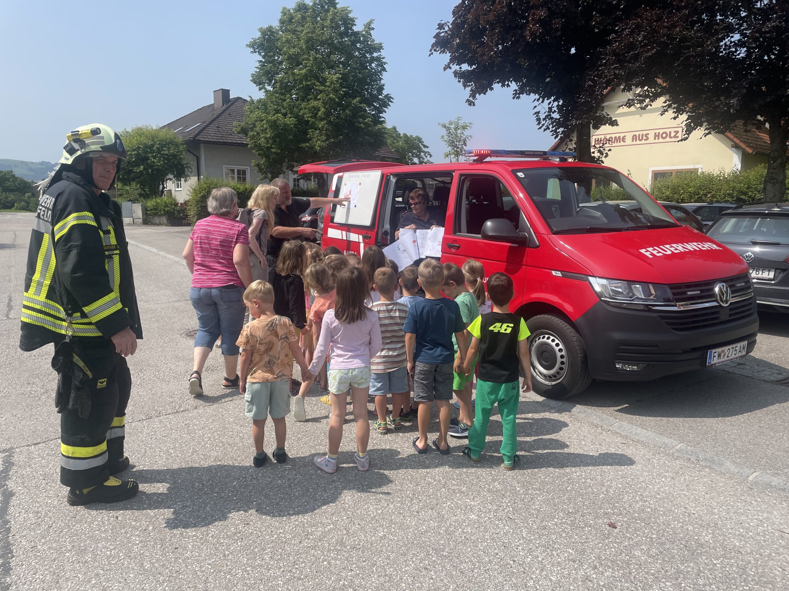 Räumungsübung im Kindergarten und Tagesbetreuung Euratsfeld