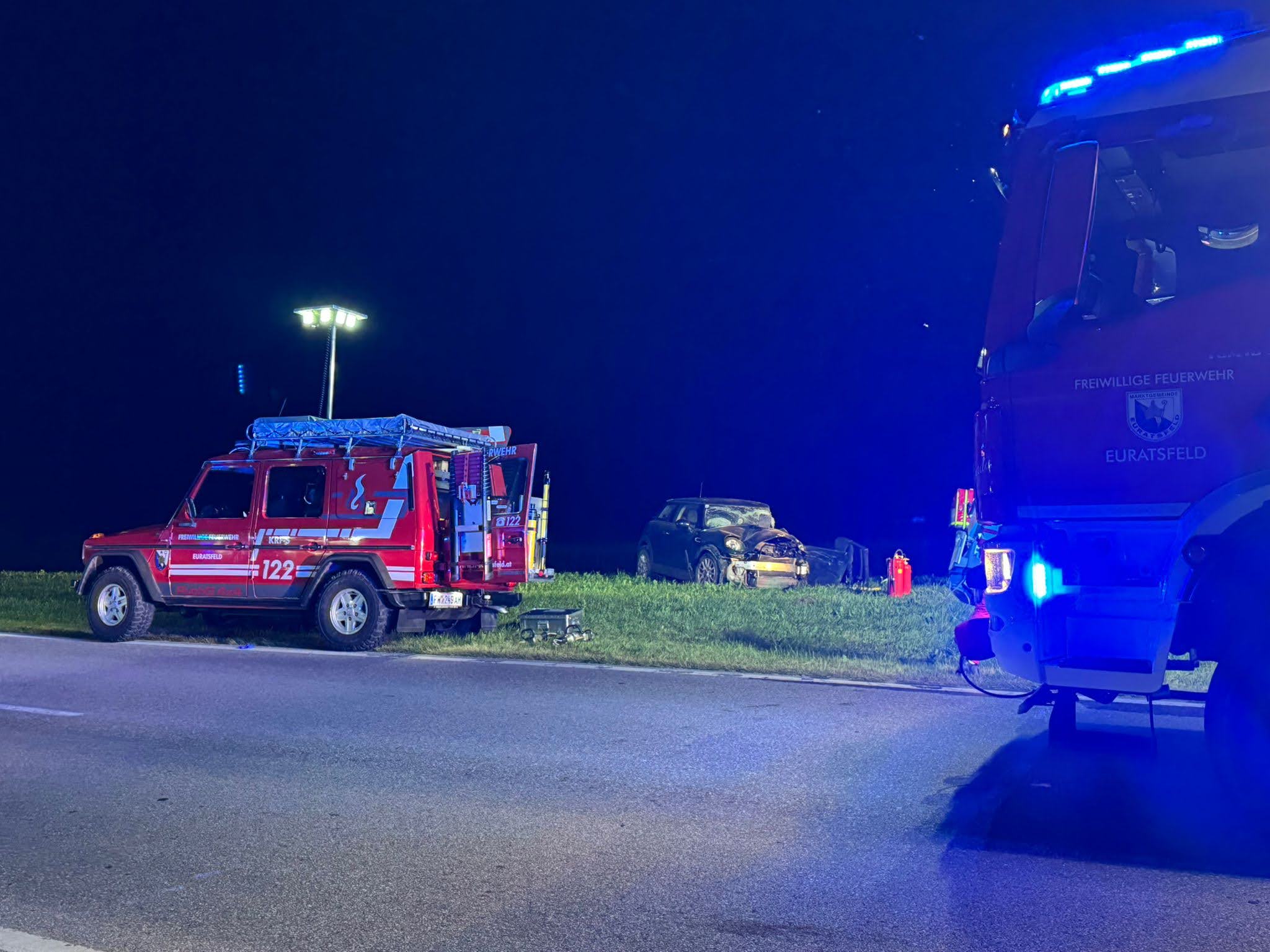 T3 Menschenrettung – mehrere L89 km 34 – Einsatz nach Verkehrsunfall
