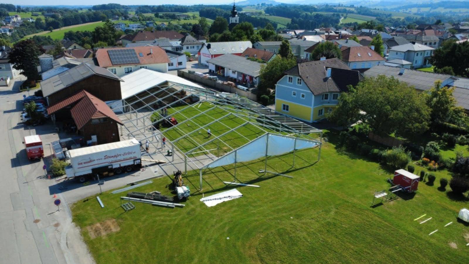 Festaufbau Sommerfest