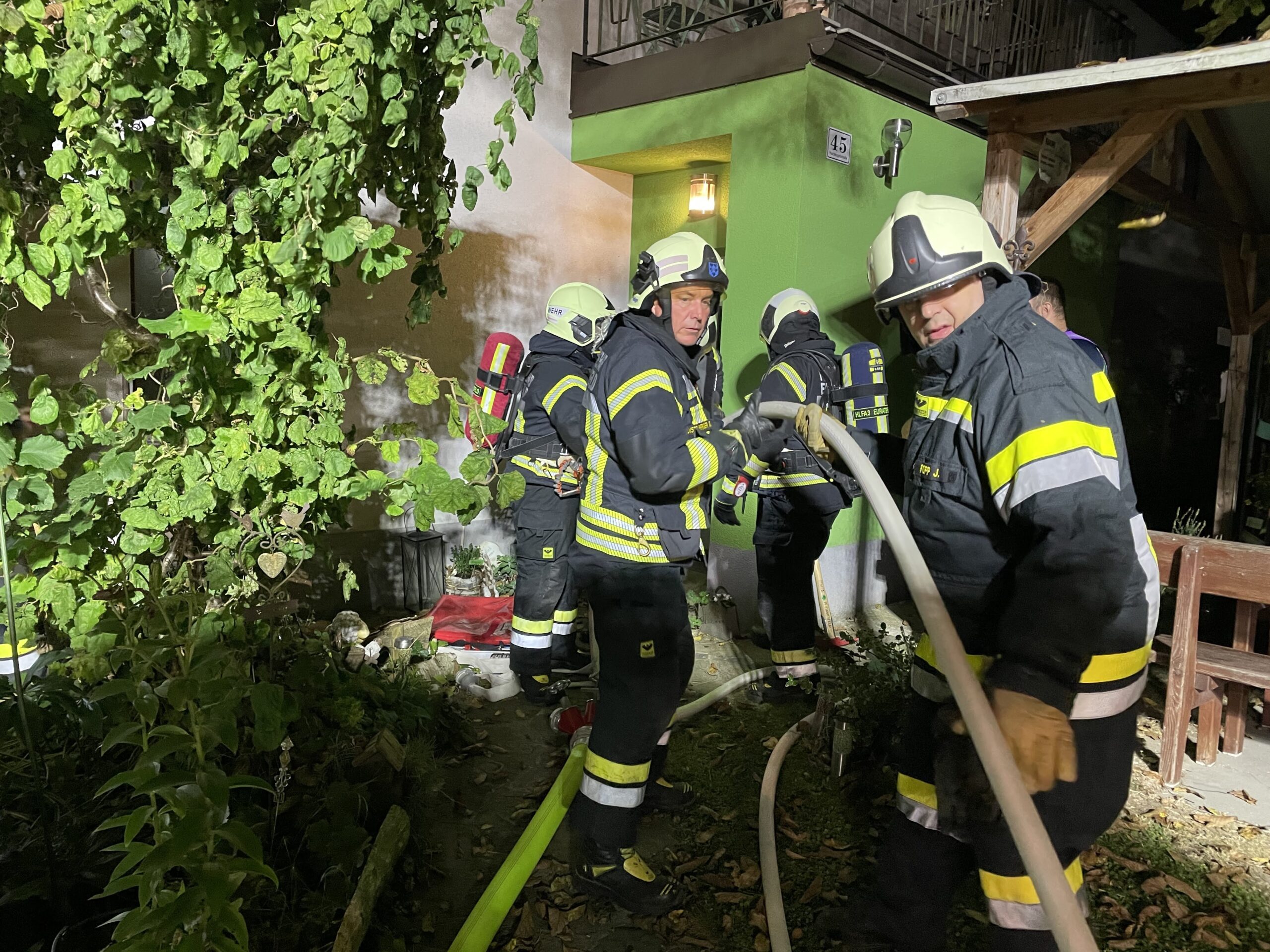 Zimmerbrand mit Menschenrettung – Einsatzübung