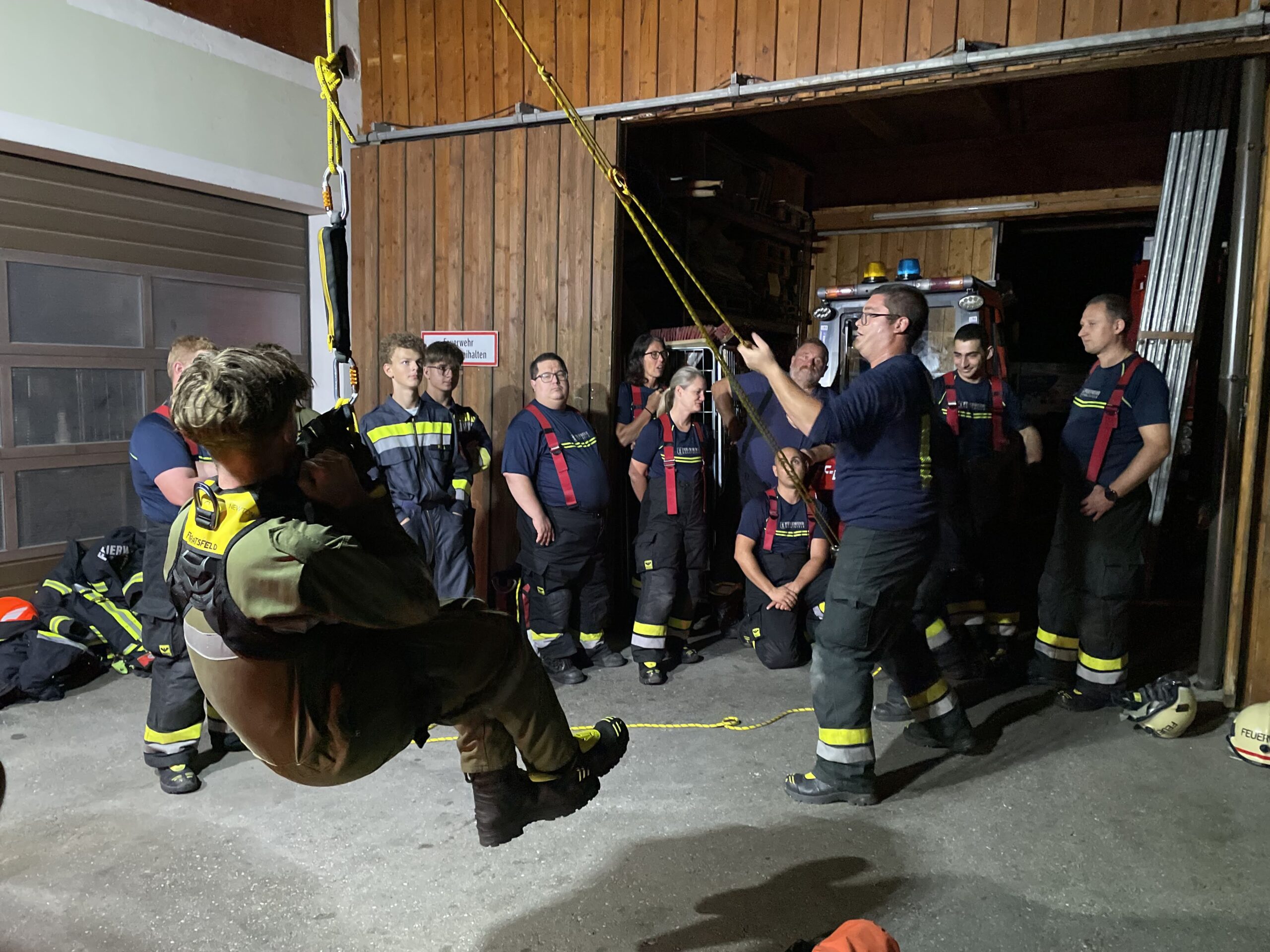 Montagsschulung – Absturzsicherung im Feuerwehrdienst